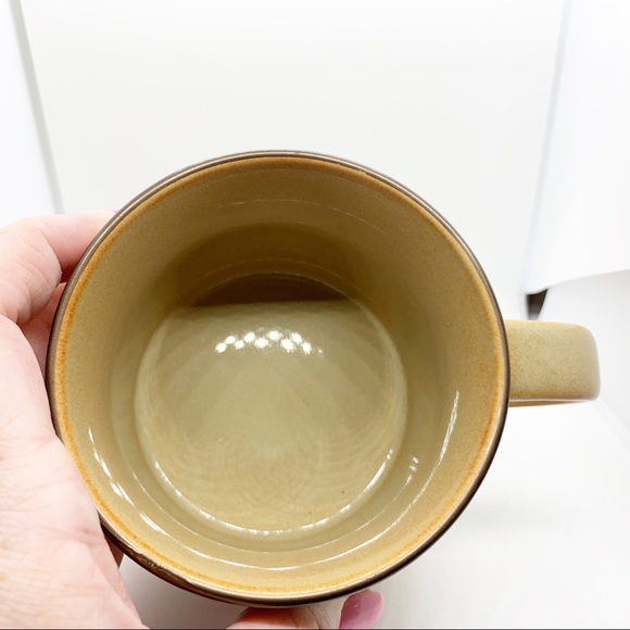 Starbucks Tan Mug With Brown Engraved Leaves - Picture 6 of 8